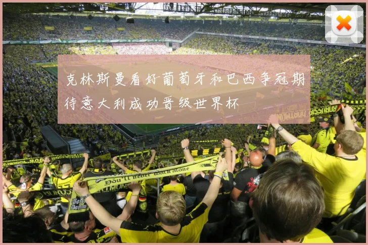 克林斯曼看好葡萄牙和巴西争冠期待意大利成功晋级世界杯